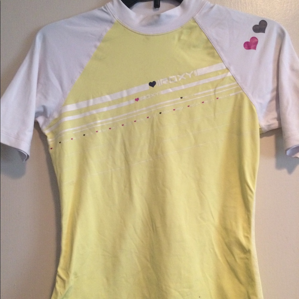 Roxy Rash guard for girls. Yellow.